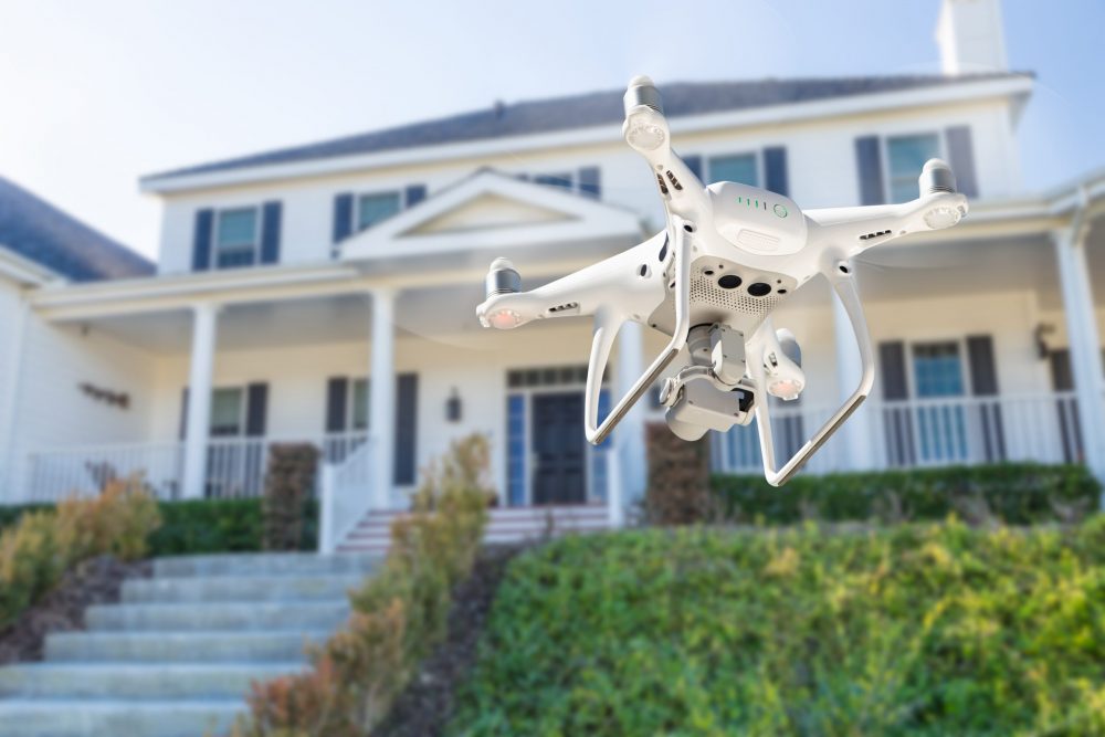 using drone for real estate photography