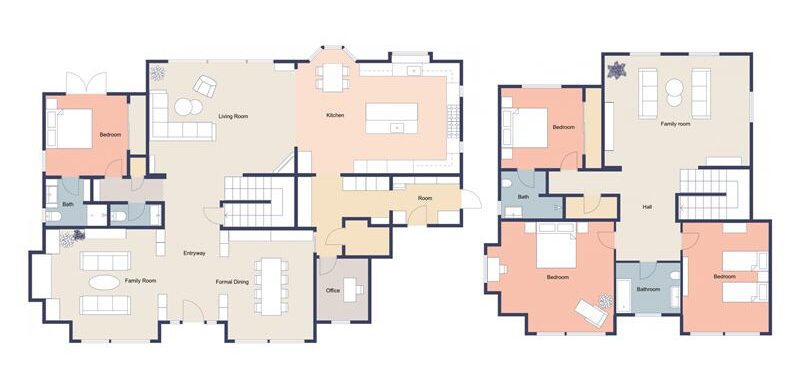 2D floor plan example