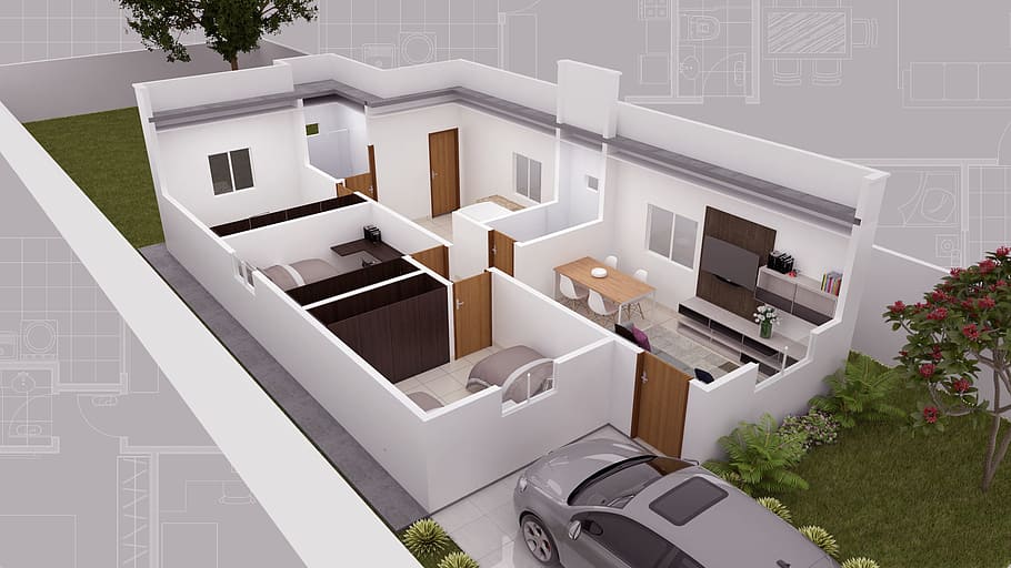 3D floor plan example - pixflows